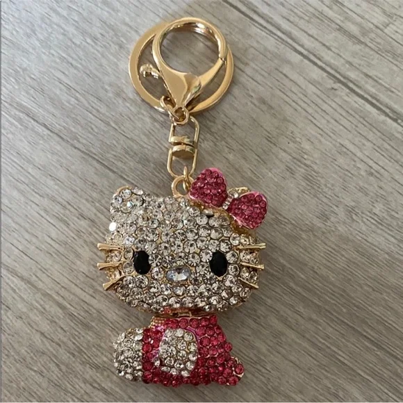 Hello Kitty Rhinestone Keychain - Picture 2 of 4